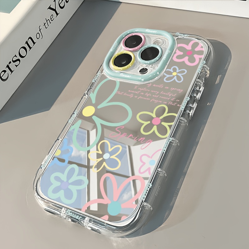 Phone Cases Pinterest - เคสโทรศัพท์ลายดอกไม้สีสันสดใส Dopamine สำหรับ iPhone 17 16