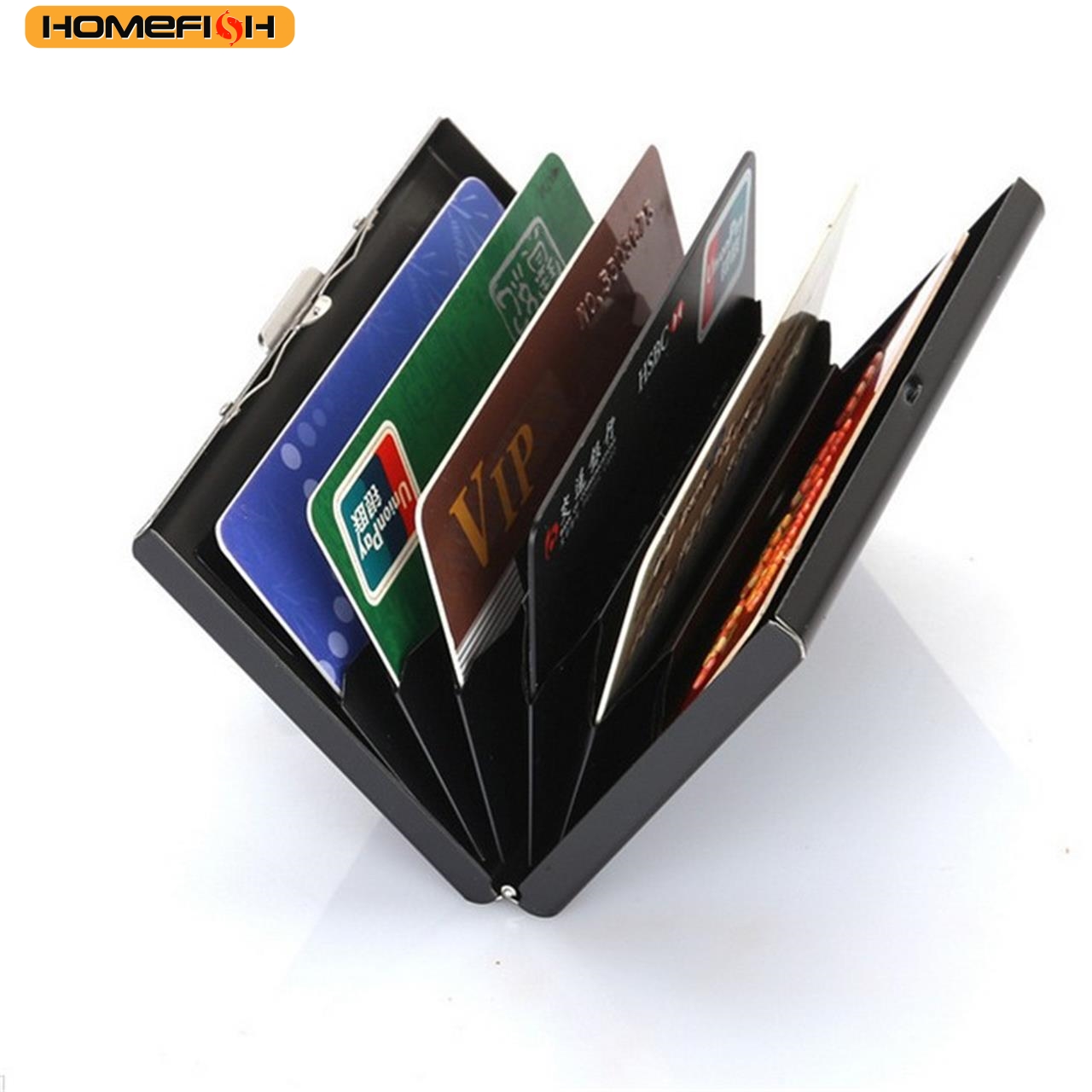 Slim Card Slot Case - ที่ใส่บัตรธุรกิจ HOMEFISH ป้องกัน RFID ทำจากสแตนเลส -