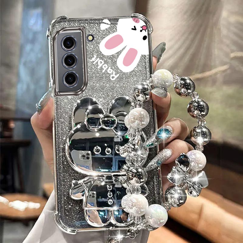 Phone Cases Rimowa - S 22 ถุงลมนิรภัยGlitterกระจกกระต่ายผู้ถือโทรศัพท์สําหรับSamsung Galaxy S22 S21