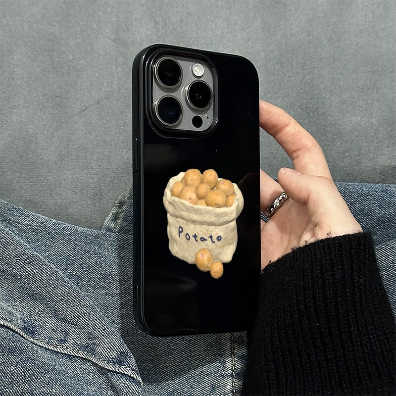 Phone Cases Japanese - เคสโทรศัพท์ลายถุงมันฝรั่งแบบญี่ปุ่นและเกาหลีเรียบง่าย สำหรับ iPhone 17 AIR 16