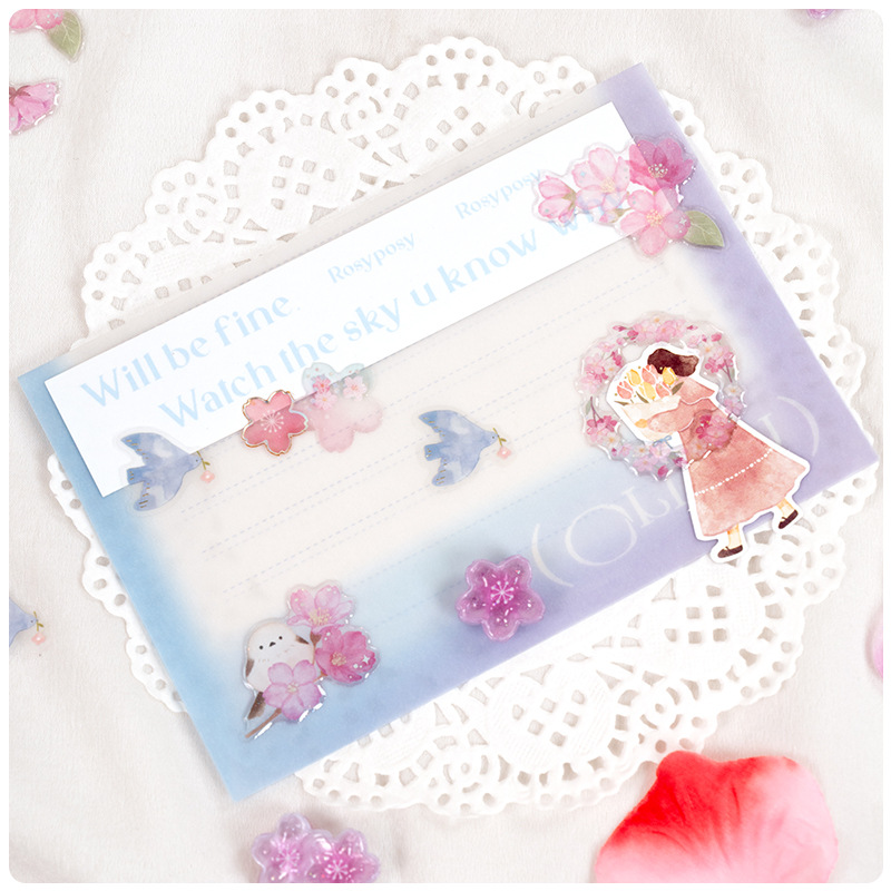 Phone Cases Japanese - สไตล์ญี่ปุ่นซากุระคริสตัล 3D สติกเกอร์สีชมพูน่ารักสําหรับสาวงานฝีมือ DIY ตกแต่งโทรศัพท์มือถือกรณีงานฝีมือ DIY