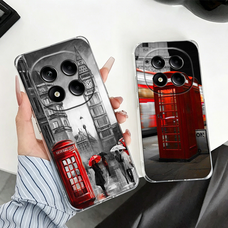 Phone Cases London - เคสโทรศัพท์ลายรถบัสลอนดอน อังกฤษ สำหรับ Redmi 15C 15A