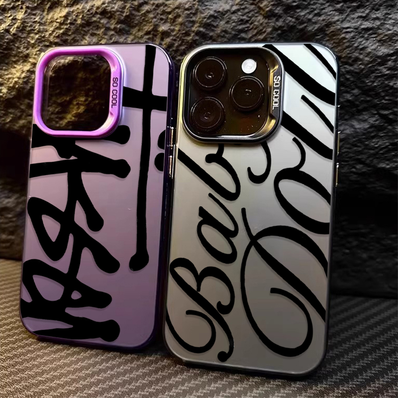 Phone Cases Mous - เคสโทรศัพท์ลายตัวอักษรภาษาอังกฤษสุดสร้างสรรค์สำหรับ iPhone 17 16 15 14