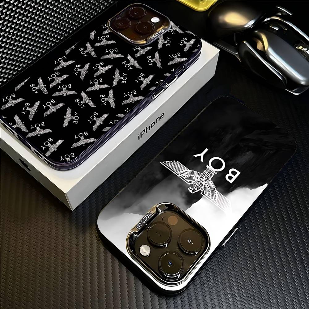 Phone Cases London - เคสโทรศัพท์สีโลโก้ Classic B-Boy L-London สำหรับ iPhone