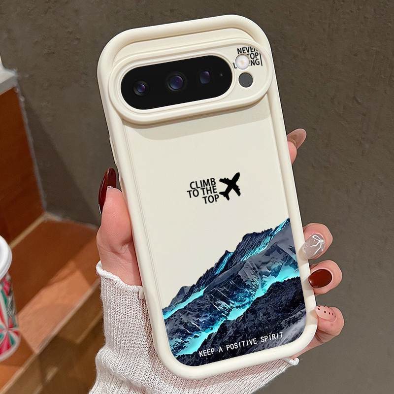 Phone Cases Google Pixel 9A - เคสโทรศัพท์ลายภูเขาหิมะเครื่องบิน สำหรับ Google Pixel 10 9