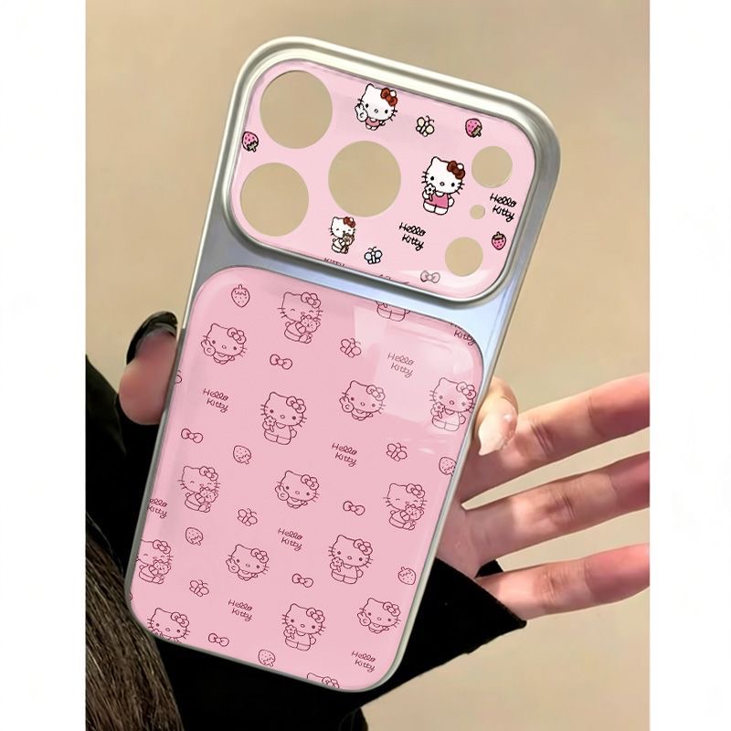 Phone Cases Y2K - เคสโทรศัพท์มือถือลายการ์ตูนน่ารักสไตล์ Y2K Hello Kitty สำหรับ iPhone