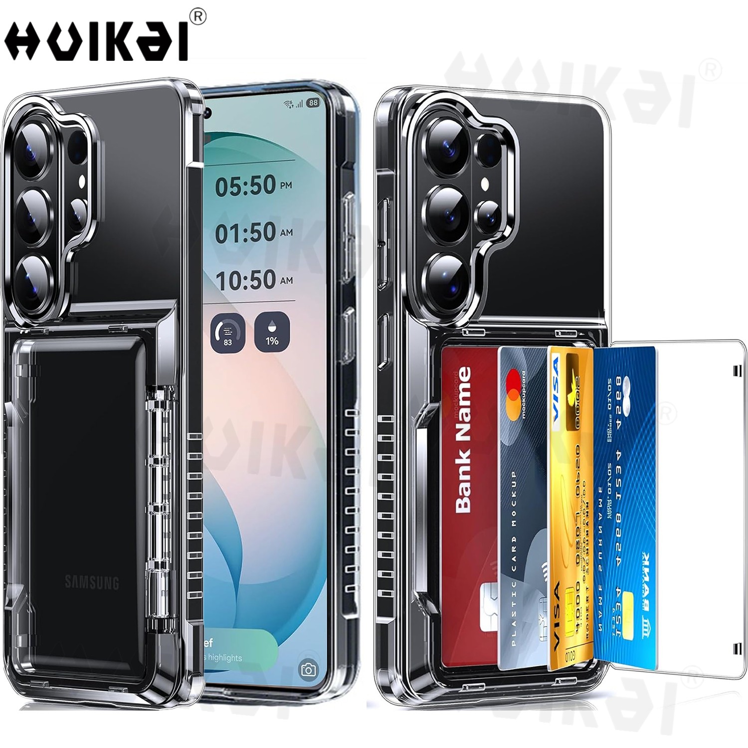 Slim Card Slot Case - เคสใส่บัตรแบบกระเป๋าสำหรับ Samsung S26 Ultra S25 Edge