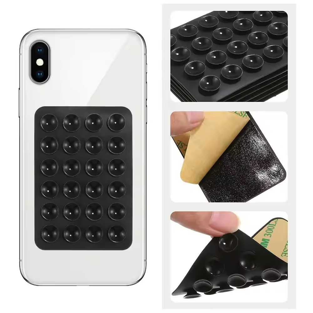 Phone Cases With Stand - ที่ยึดโทรศัพท์แบบถ้วยดูดซิลิโคน เคสโทรศัพท์ซิลิโคนสีลูกกวาด สำหรับเซลฟี่และวิดีโอ ที่วางโทรศัพท์แบบถ้วยดูดกันลื่น