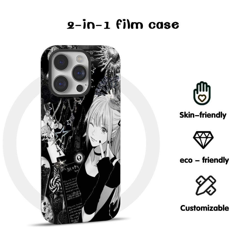 Phone Cases Y2K - เคสโทรศัพท์ลายอนิเมะคลาสสิก Death Note สไตล์สาว Y2K สำหรับ