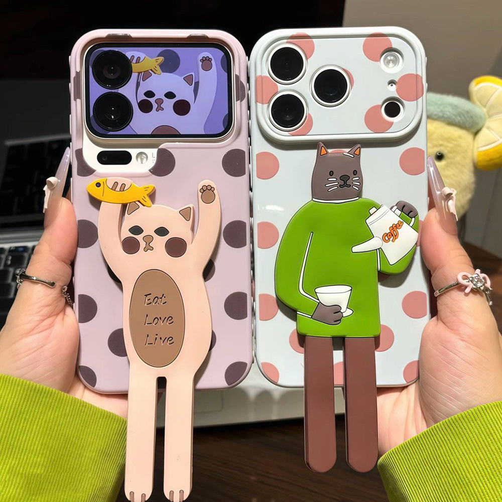 เคสโทรศัพท์ลายจุดน่ารักสำหรับ  - Phone Cases With Stand บทวิจารณ์และราคา