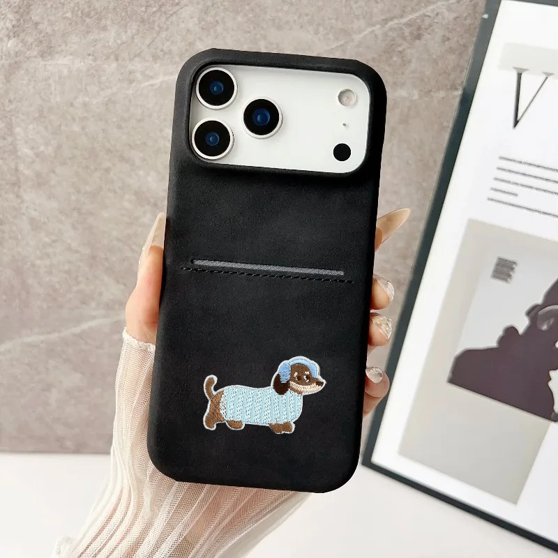 เคสหนัง PU ลายสุนัขน่ารัก สำหร - Slim Card Slot Case บทวิจารณ์และราคา