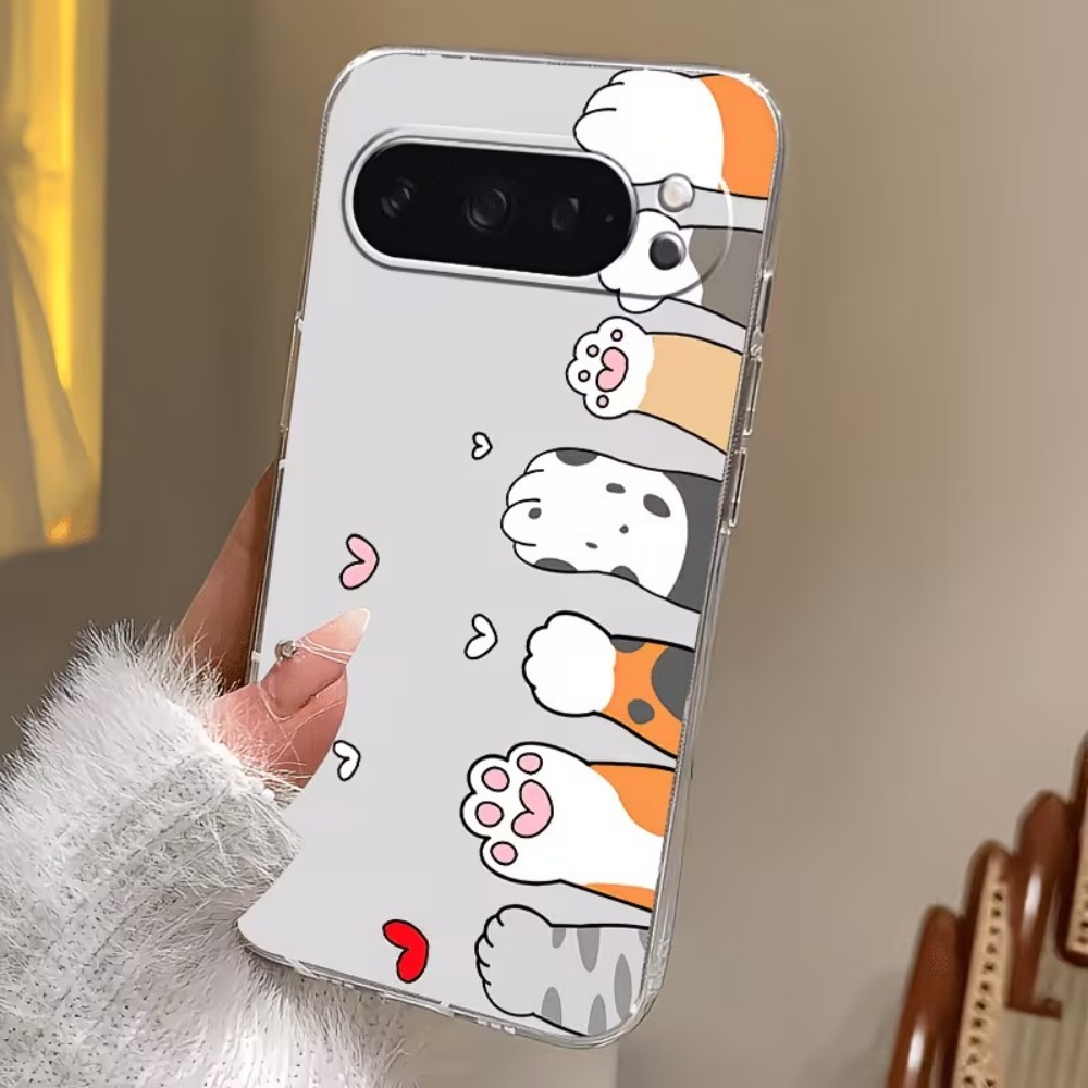 เคสโทรศัพท์ซิลิโคนใสลายอุ้งเท้ - Phone Cases Google Pixel 9A บทวิจารณ์และราคา