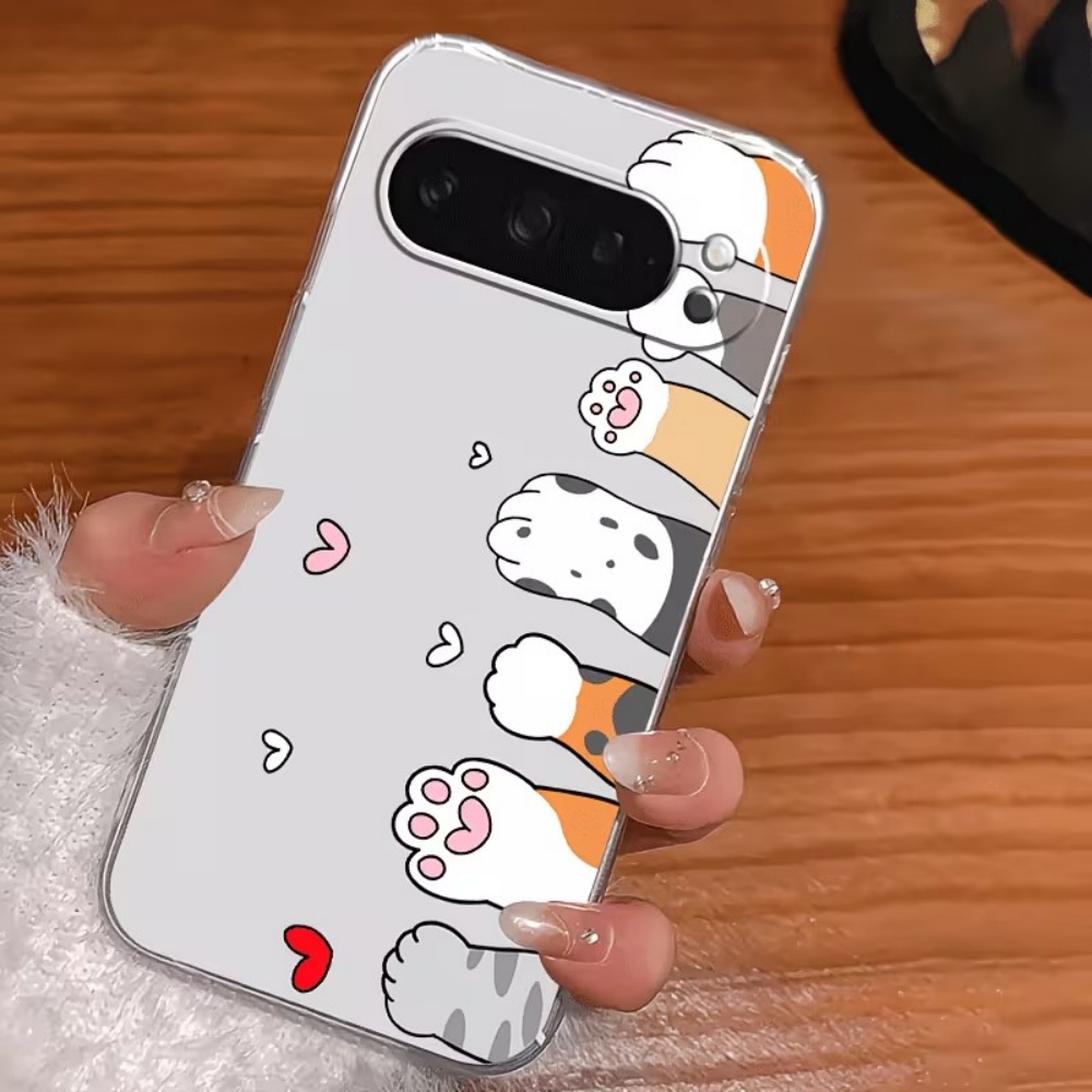 เคสโทรศัพท์ซิลิโคนใสลายอุ้งเท้ - Phone Cases Google Pixel 9A บทวิจารณ์และราคา