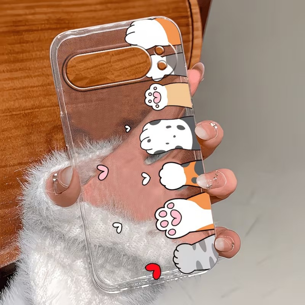 เคสโทรศัพท์ซิลิโคนใสลายอุ้งเท้ - Phone Cases Google Pixel 9A บทวิจารณ์และราคา