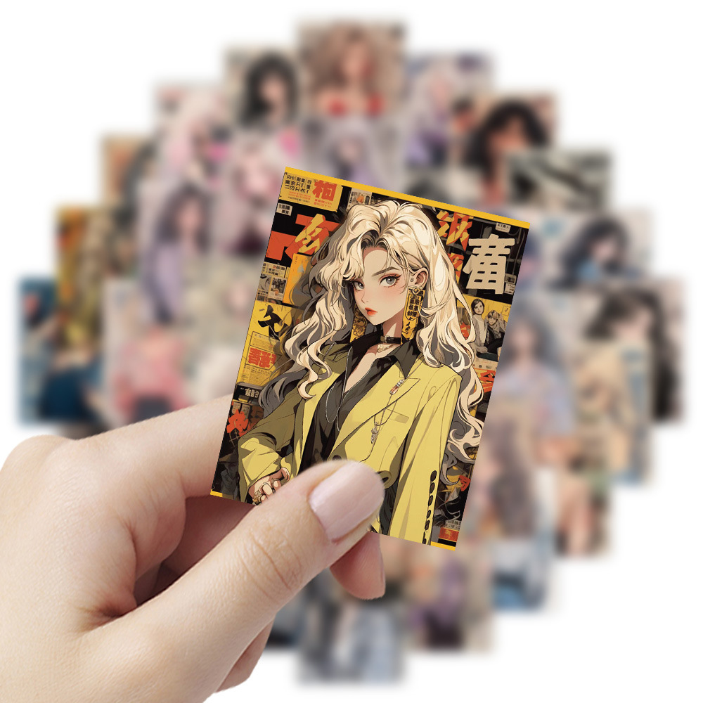 10/30/60 ชิ้น สติกเกอร์สาวอนิเ - Phone Cases Hong Kong บทวิจารณ์และราคา