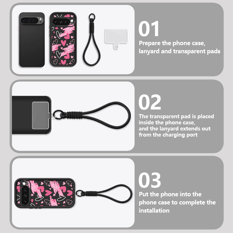 เคสโทรศัพท์ลายหัวใจสำหรับ Goog - Phone Cases Google Pixel 9A บทวิจารณ์และราคา