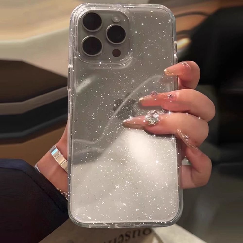 เคสใสประกายกลิตเตอร์สีชมพูสำหร - Phone Cases Pinterest บทวิจารณ์และราคา