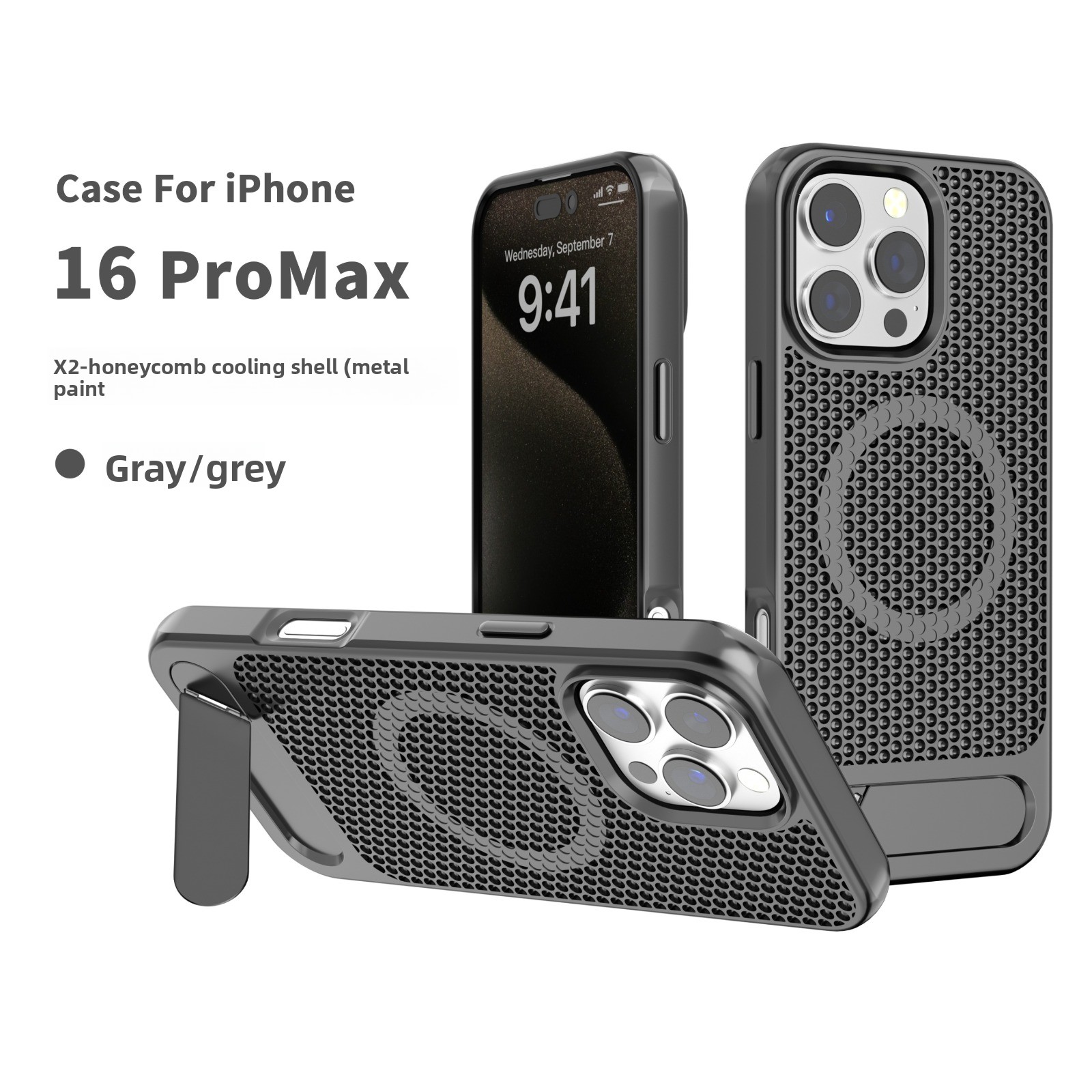3D Hollow Honeycomb Coolingเคส - Phone Cases With Stand บทวิจารณ์และราคา