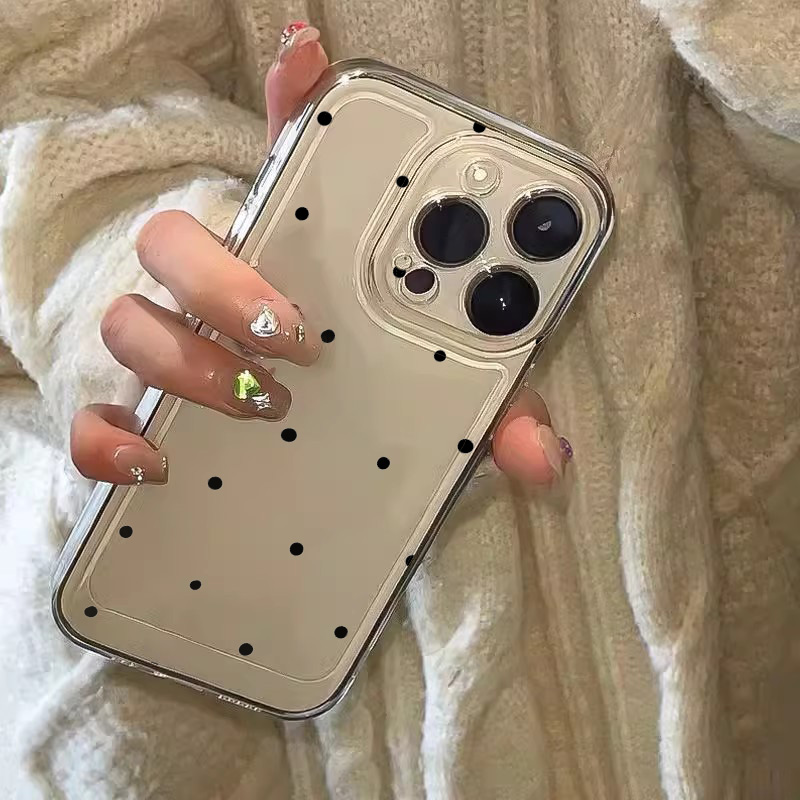 เคสโทรศัพท์ใสลายจุดเล็กสีดำเรี - Phone Cases Pinterest บทวิจารณ์และราคา
