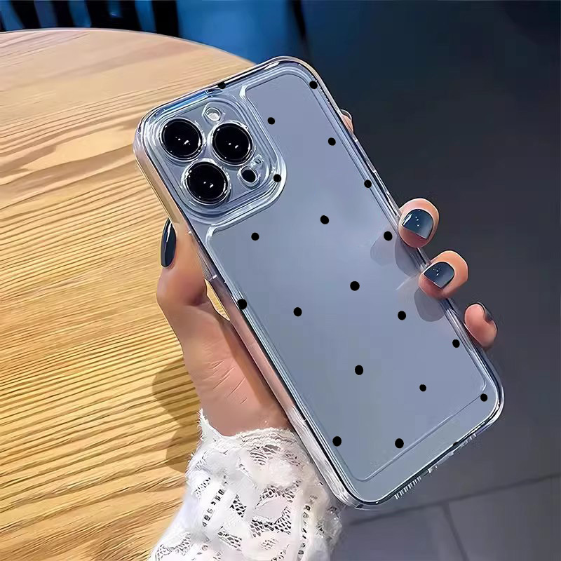 เคสโทรศัพท์ใสลายจุดเล็กสีดำเรี - Phone Cases Pinterest บทวิจารณ์และราคา