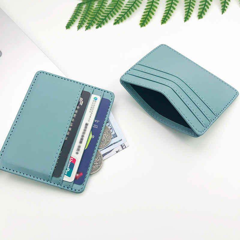 1Pc Pu หนัง ID ผู้ถือบัตร Cand - Slim Card Slot Case บทวิจารณ์และราคา