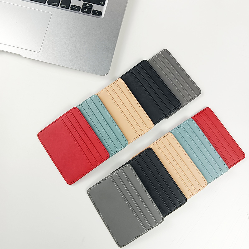 1Pc Pu หนัง ID ผู้ถือบัตร Cand - Slim Card Slot Case บทวิจารณ์และราคา