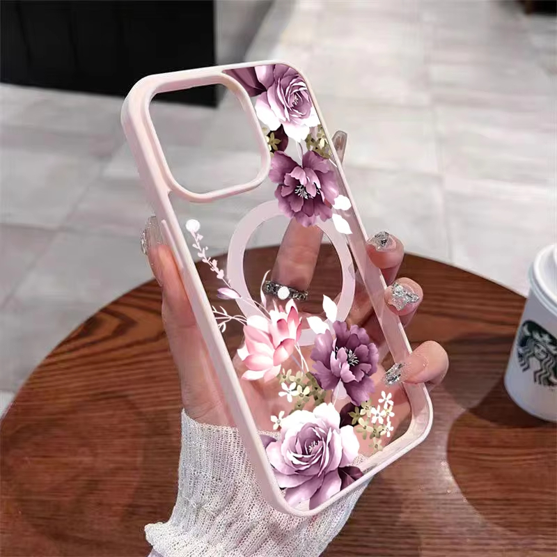 เคสโทรศัพท์ลายดอกไม้สีชมพูลава - Phone Cases Mous บทวิจารณ์และราคา