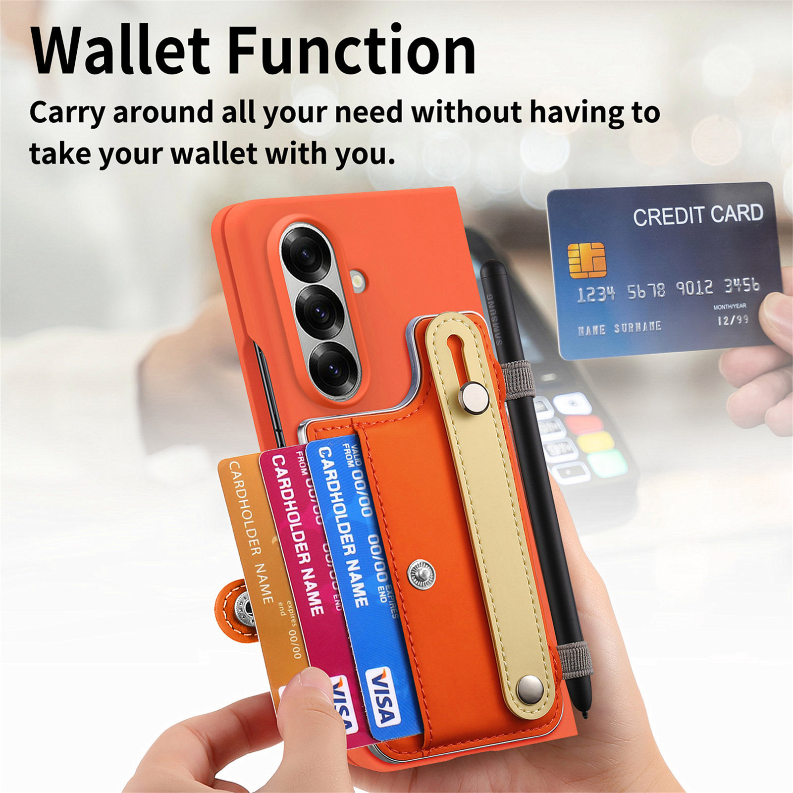 เคสโทรศัพท์แบบมีสายคล้องข้อมือ - Slim Card Slot Case บทวิจารณ์และราคา