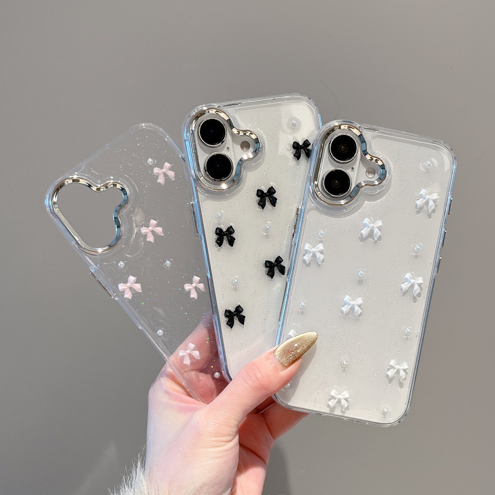 เคสโทรศัพท์สีใสแวววาวลูกปัดโบว - Phone Cases Pinterest บทวิจารณ์และราคา