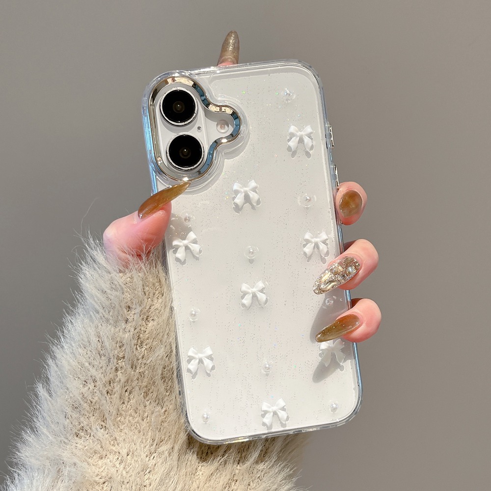 เคสโทรศัพท์สีใสแวววาวลูกปัดโบว - Phone Cases Pinterest บทวิจารณ์และราคา