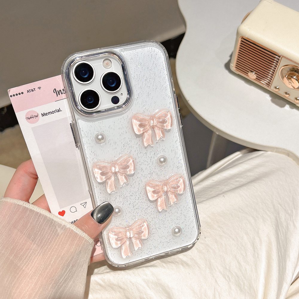 เกาหลีน่ารัก3DสีชมพูBowknot Pe - Phone Cases Pinterest บทวิจารณ์และราคา
