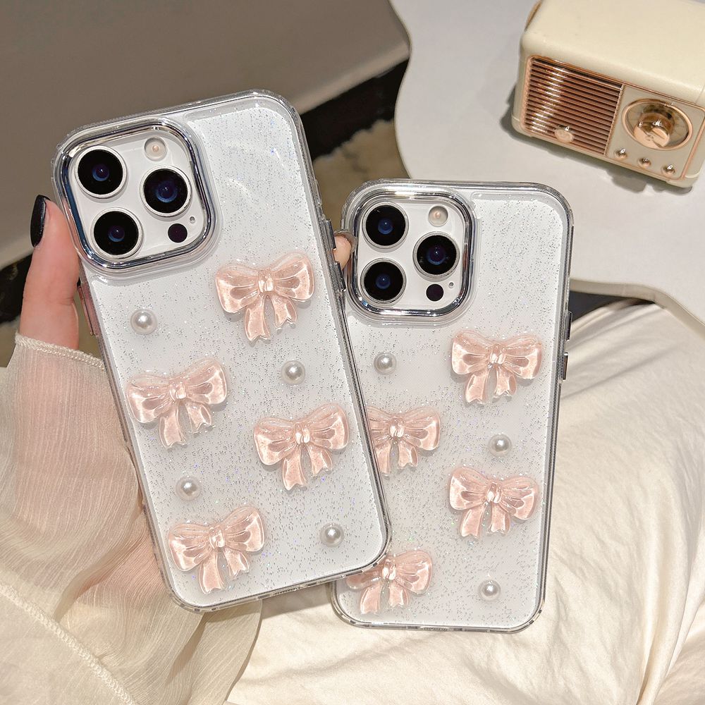 เกาหลีน่ารัก3DสีชมพูBowknot Pe - Phone Cases Pinterest บทวิจารณ์และราคา