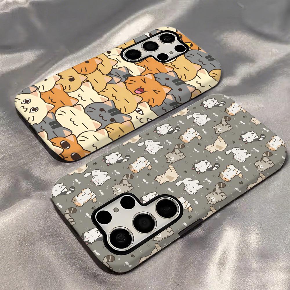 แมวน่ารักเคสโทรศัพท์ 2-in-1 Gl - Phone Cases Cute บทวิจารณ์และราคา