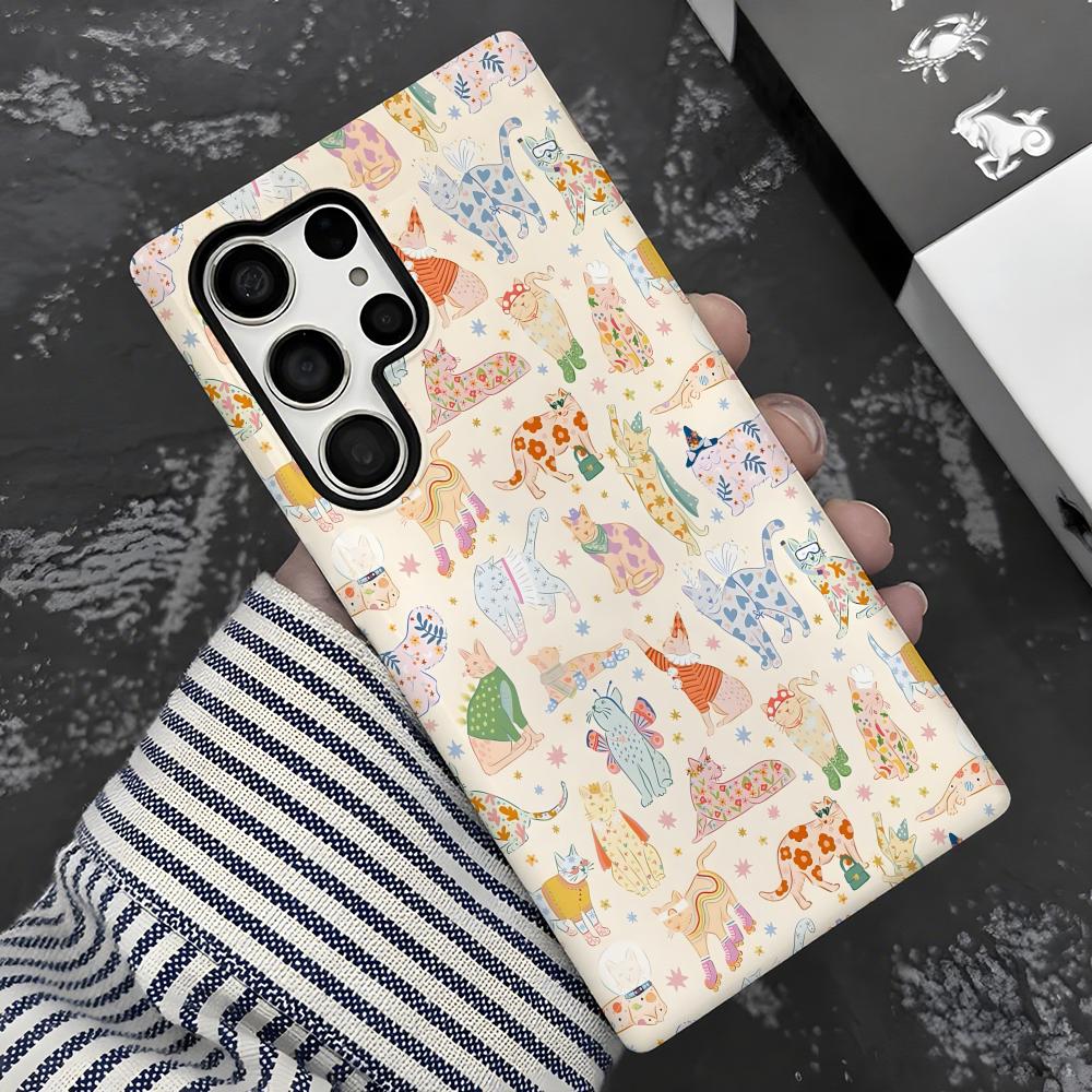 แมวน่ารักเคสโทรศัพท์ 2-in-1 Gl - Phone Cases Cute บทวิจารณ์และราคา