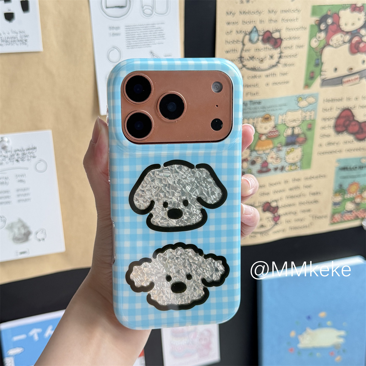 เคสโทรศัพท์ลายสุนัขสีเงินลายตา - Phone Cases Y2K บทวิจารณ์และราคา