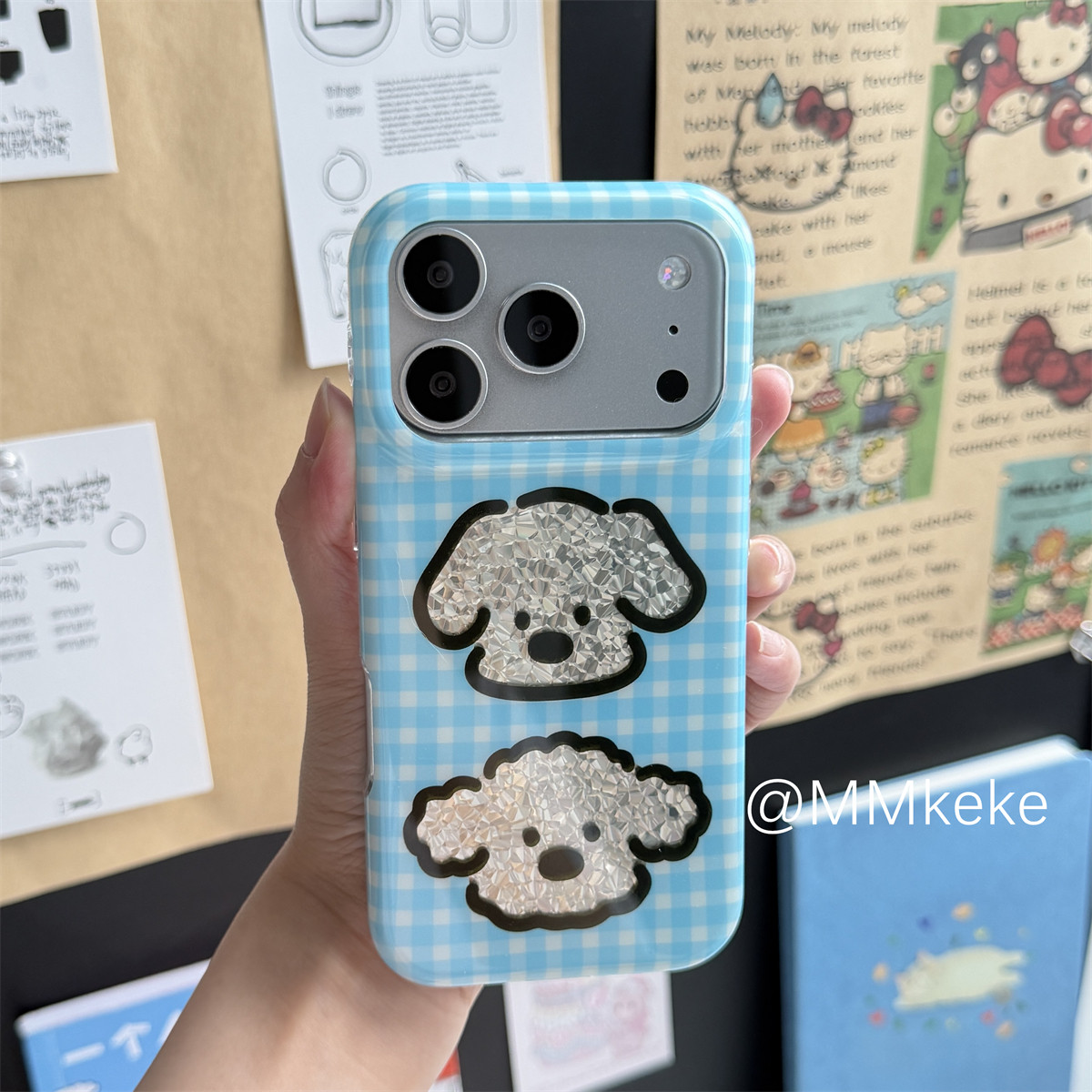 เคสโทรศัพท์ลายสุนัขสีเงินลายตา - Phone Cases Y2K บทวิจารณ์และราคา