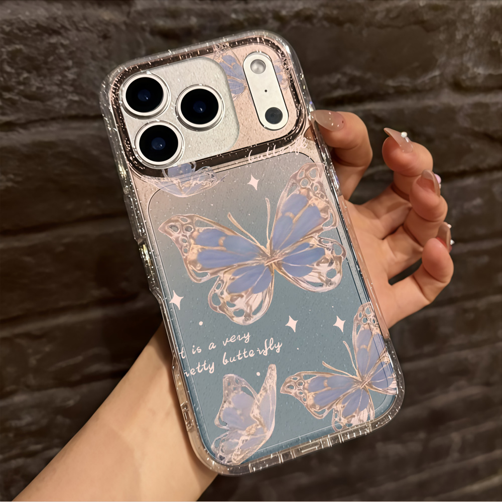 เคสโทรศัพท์ใสลายผีเสื้อสีน้ำเง - Phone Cases For Iphone 11 บทวิจารณ์และราคา