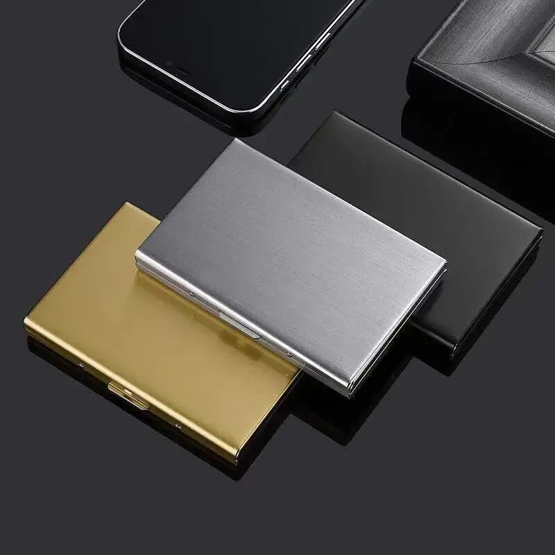 10 ช่องสแตนเลสผู้ถือบัตรเครดิต - Slim Card Slot Case บทวิจารณ์และราคา