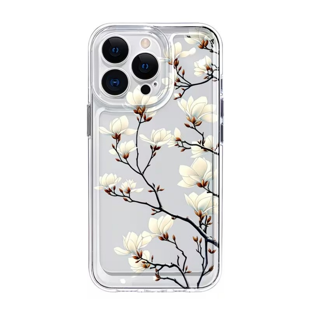 เคสโทรศัพท์ใส TPU ลายดอกแมกโนเ - Phone Cases Trending บทวิจารณ์และราคา