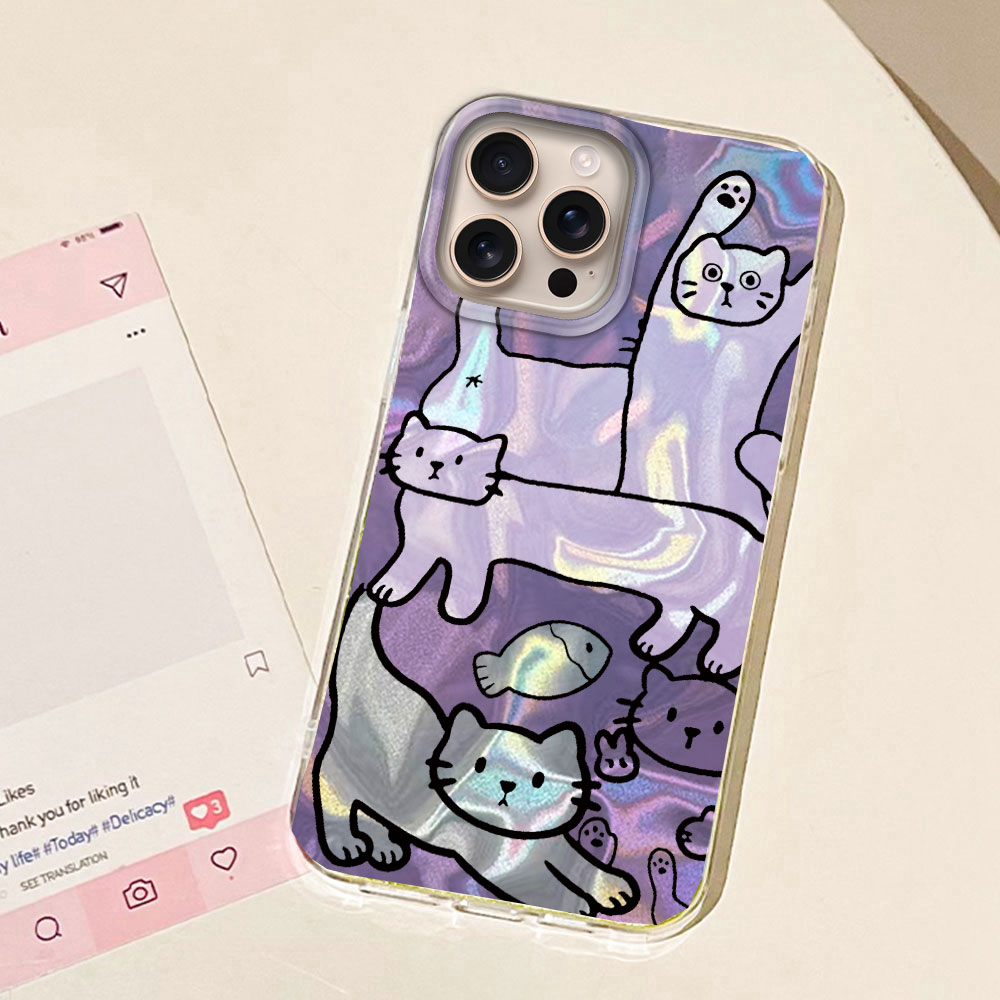สีม่วงสายแมวปลาน้ําเคสโทรศัพท์ - Phone Cases Mous บทวิจารณ์และราคา